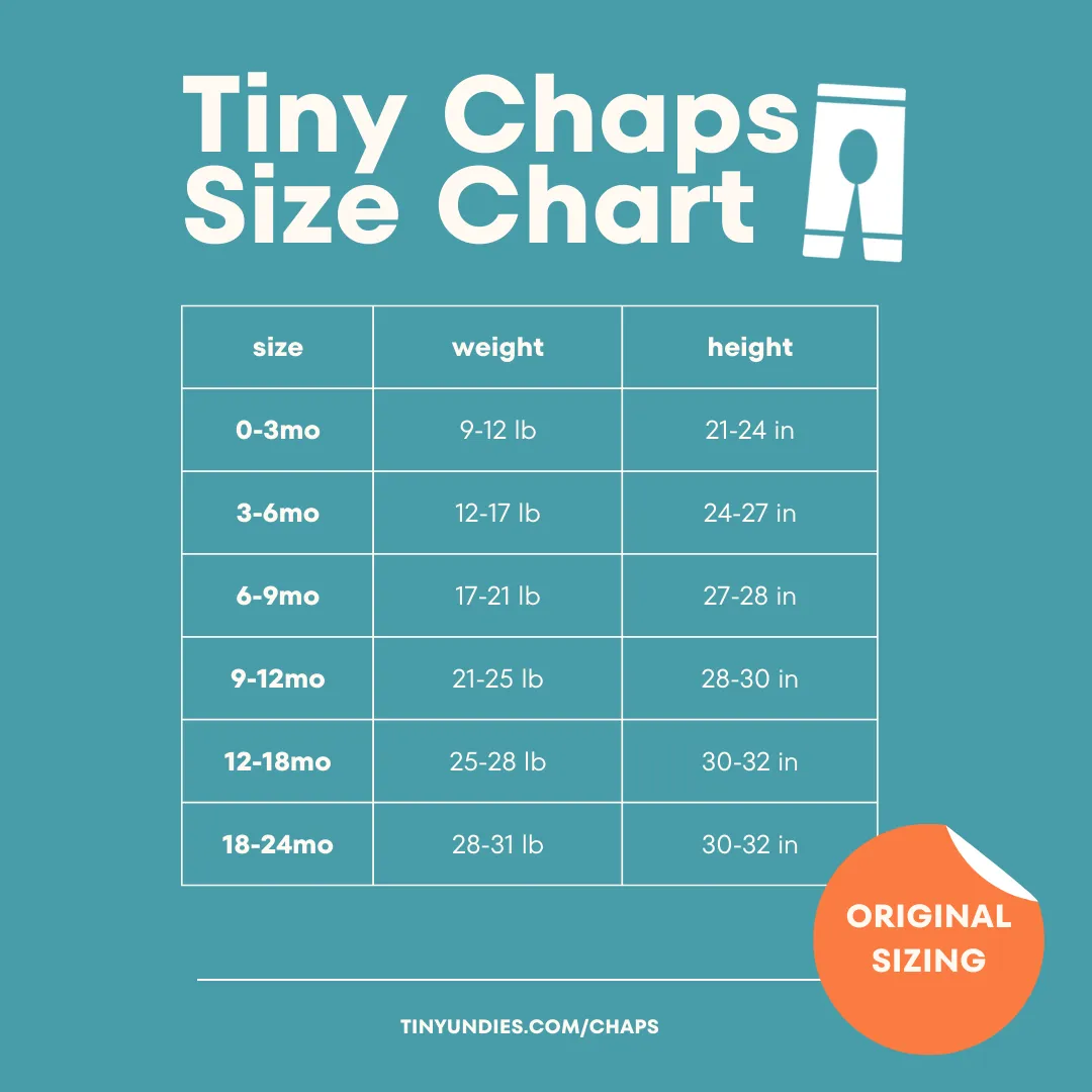 Tiny Chaps - Baby Split Pants for Elimination Communication