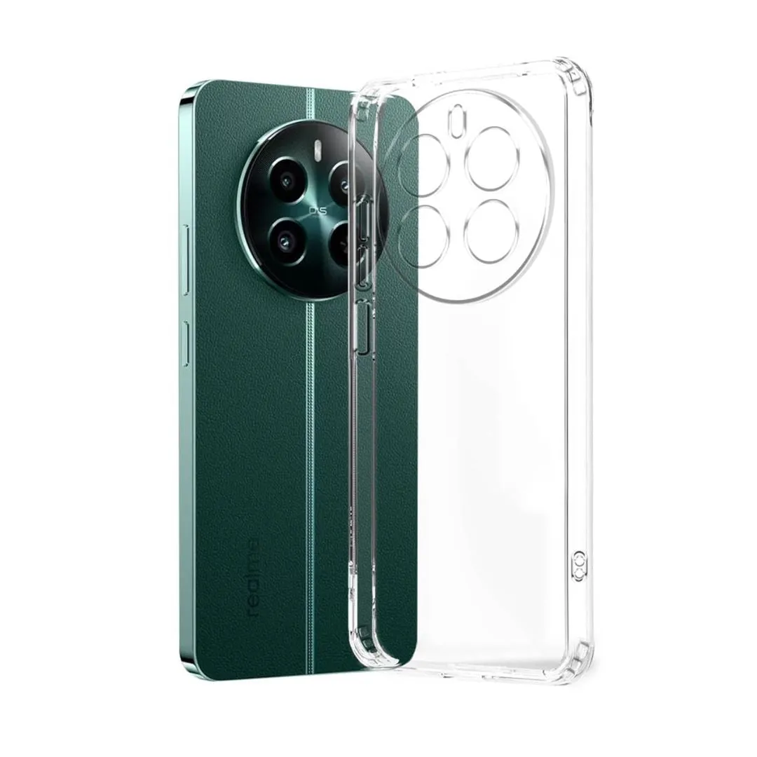 Transparent Silicone Mobile Back Cover for Realme 12 Plus 5G (Soft & Flexible Back Cover)