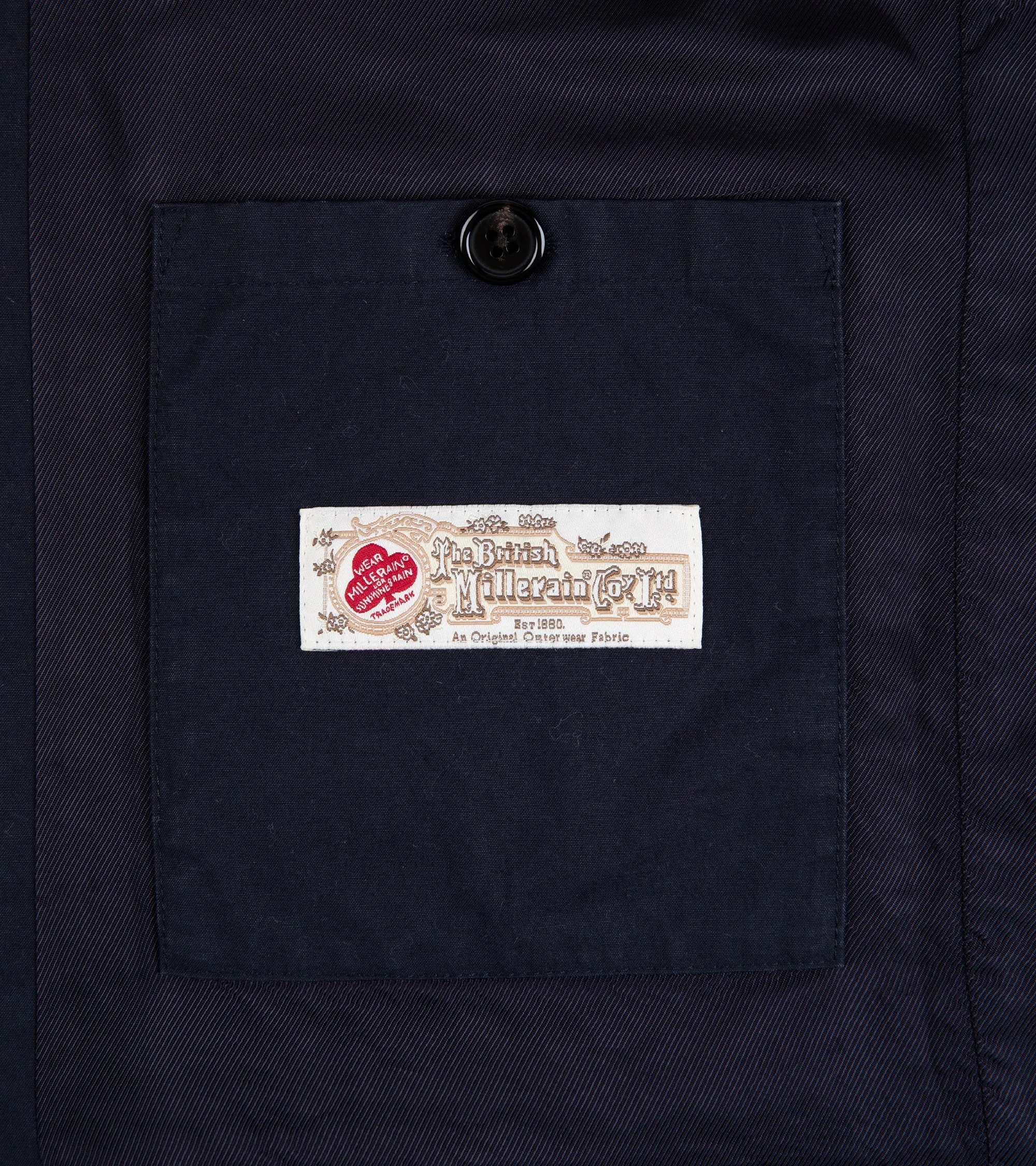 Trunk Blandford Waxed Cotton Field Jacket: Navy