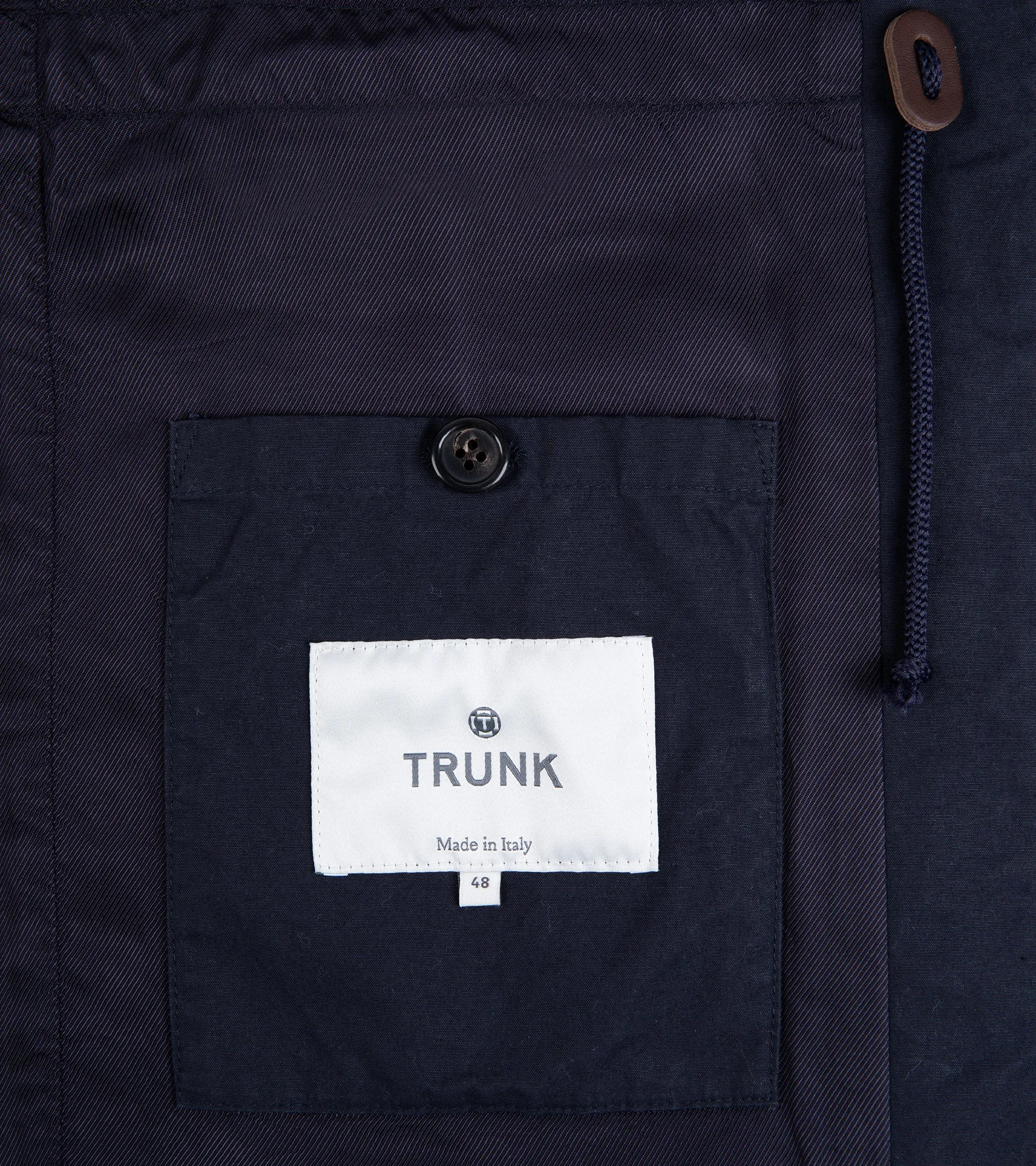 Trunk Blandford Waxed Cotton Field Jacket: Navy