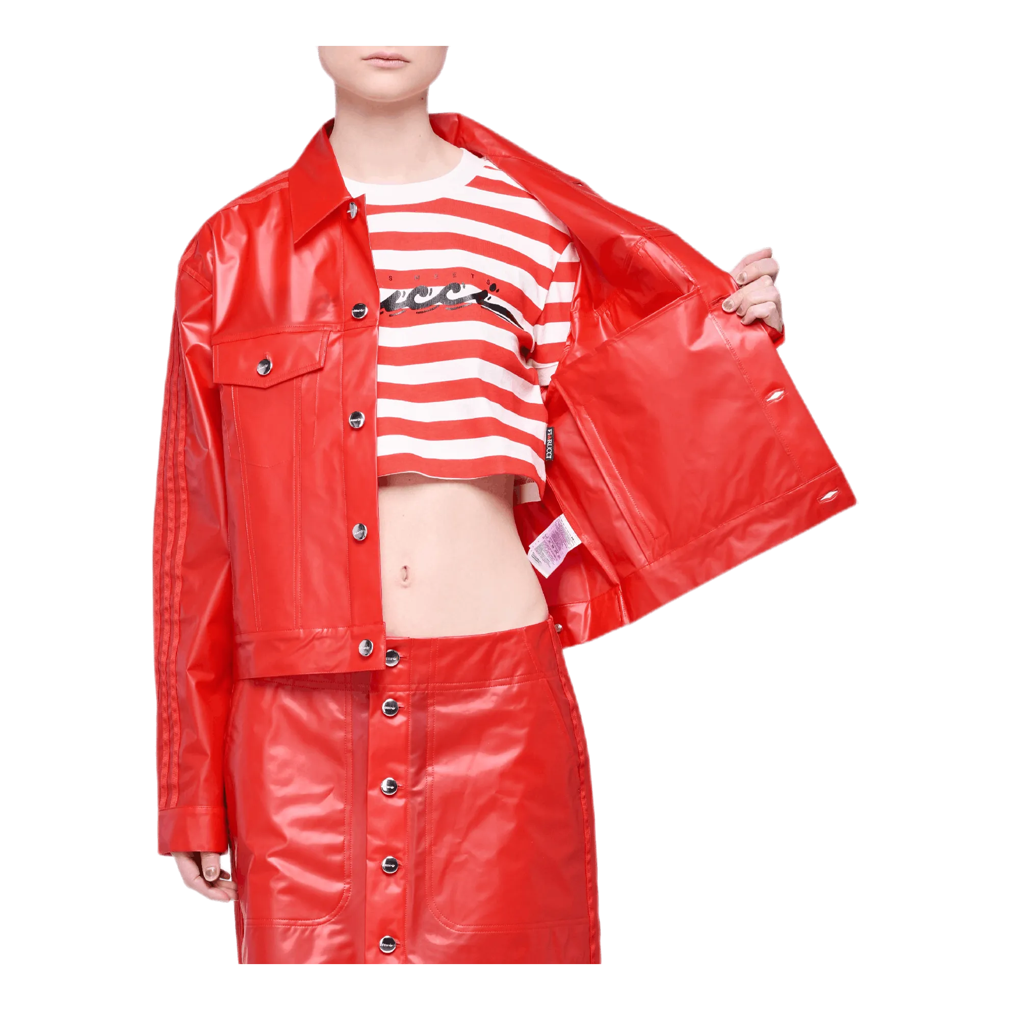 X Fiorucci Kiss Jacket Red