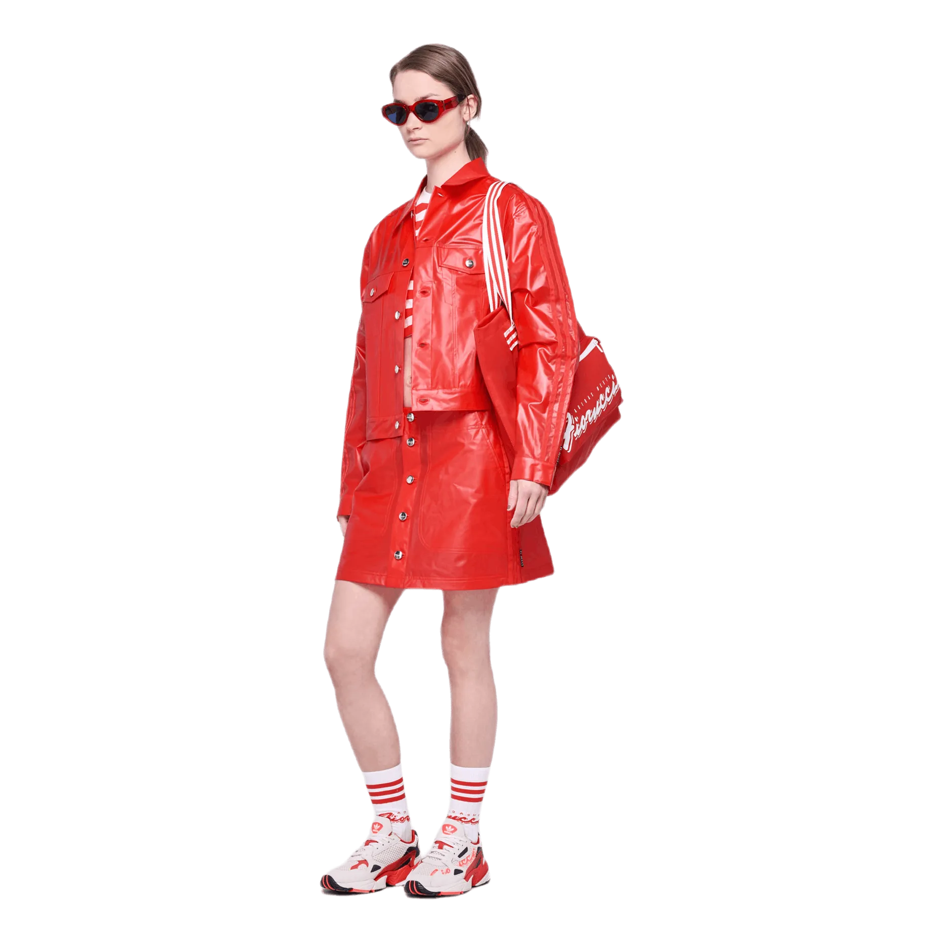 X Fiorucci Kiss Jacket Red