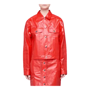 X Fiorucci Kiss Jacket Red