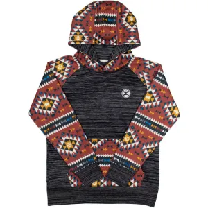 Youth "Summit" Charcoal w/Aztec Pattern Hoody